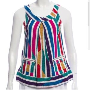Marc by Marc Jacobs Rainbow Zip Tank Blouse